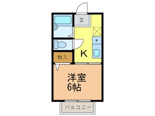 サングリーン別府の物件間取画像